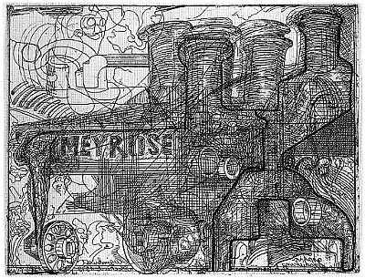 1979 - Meyrose I - Radierung auf Kupfer - 24,8x31,6cm
